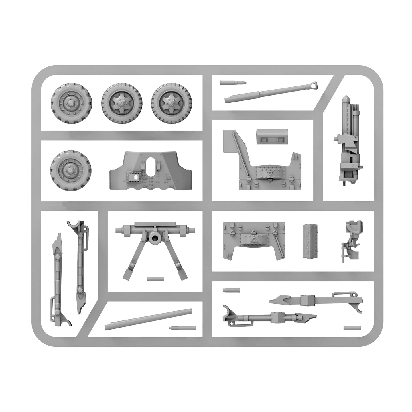 British 6-pounder anti-tank gun (plastic)
